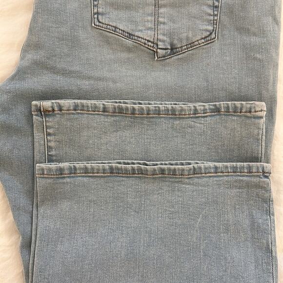 Good American Good Legs Crop Mini Boot Denim Jeans Indigo NEW Size 22 - Picture 15 of 16